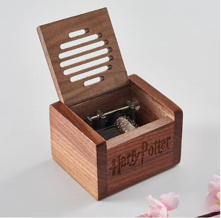 Hand Cranked Creative Music Box Harry Potter New Wooden Carved Music Box - Humans Are Funny