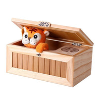 Cute Tiger Useless Wooden Box - Humans Are Funny