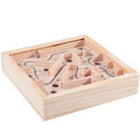 Mini Wooden Ball In Maze Puzzle Toy - Humans Are Funny