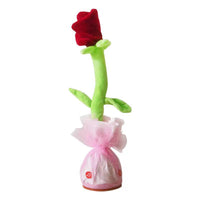 Can Sing And Dance Charging Simulation Rose Flower Plush Valentine's Day Gift For Girls - Humans Are Funny