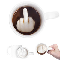 Middle Finger Coffee Mug - Humans Are Funny