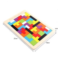 Colorful wooden tangram puzzle - Humans Are Funny