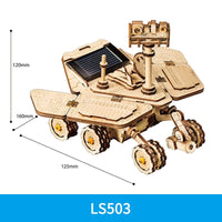 Robotime DIY Solar Energy Wooden Toy - Humans Are Funny