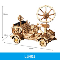 Robotime DIY Solar Energy Wooden Toy - Humans Are Funny