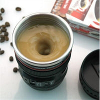 Self Stirring Camera Lens Shape Mug - Humans Are Funny