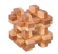 Square Bamboo Tic-Tac-Toe Wooden Toy - Humans Are Funny