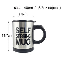 Stainless Steel Automatic Self Stirring Mug - Humans Are Funny