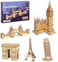 Tower Bridge,Big Ben Wooden Puzzle Toy - Humans Are Funny