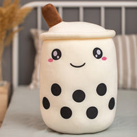 real-life bubble tea plush toy stuffed food milk tea soft doll boba fruit tea cup pillow cushion kids toys birthday gift