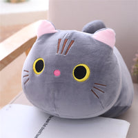 25/35/50cm Cute Soft Cat Plush Pillow Sofa Cushion Kawaii Plush Toy Stuffed Cartoon Animal Doll for Kids Baby Girls Lovely Gift