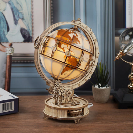 Wooden LED Wooden Globe - Humans Are Funny