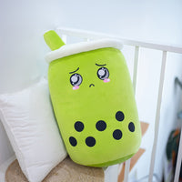 real-life bubble tea plush toy stuffed food milk tea soft doll boba fruit tea cup pillow cushion kids toys birthday gift