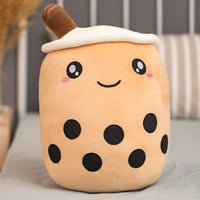 real-life bubble tea plush toy stuffed food milk tea soft doll boba fruit tea cup pillow cushion kids toys birthday gift