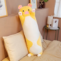 Cartoon Long Animals Plush Toy Squishy Sleeping Friend Stuff Cat Bunny Pig Fox Dinosaur Unicorn Doll Christmas Gift 70/90/120cm