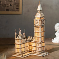 Tower Bridge,Big Ben Wooden Puzzle Toy - Humans Are Funny