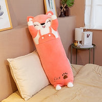 Cartoon Long Animals Plush Toy Squishy Sleeping Friend Stuff Cat Bunny Pig Fox Dinosaur Unicorn Doll Christmas Gift 70/90/120cm