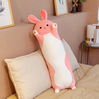 Cartoon Long Animals Plush Toy Squishy Sleeping Friend Stuff Cat Bunny Pig Fox Dinosaur Unicorn Doll Christmas Gift 70/90/120cm