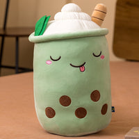 real-life bubble tea plush toy stuffed food milk tea soft doll boba fruit tea cup pillow cushion kids toys birthday gift