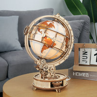 Wooden LED Wooden Globe - Humans Are Funny