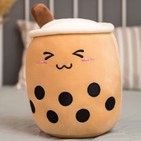 real-life bubble tea plush toy stuffed food milk tea soft doll boba fruit tea cup pillow cushion kids toys birthday gift